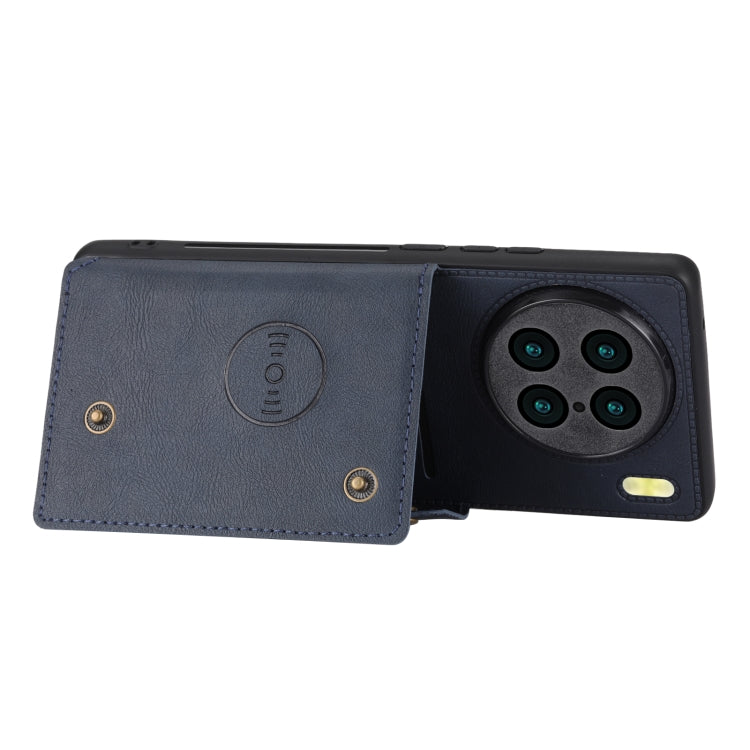 For vivo X90 Pro Double Buckle Magnetic Phone Case