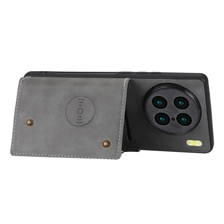 For vivo X90 Pro Double Buckle Magnetic Phone Case