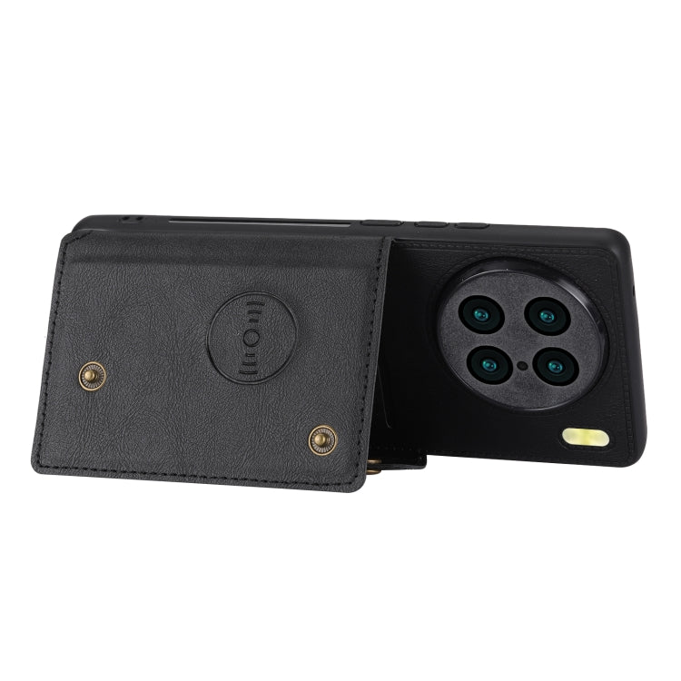 For vivo X90 Pro Double Buckle Magnetic Phone Case