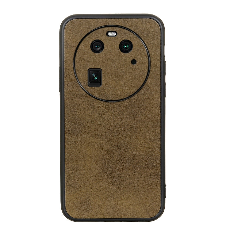 For OPPO Find X6 Two-color Calf Texture PU Phone Case