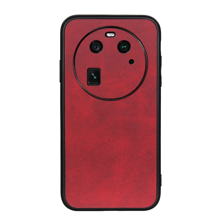 For OPPO Find X6 Two-color Calf Texture PU Phone Case