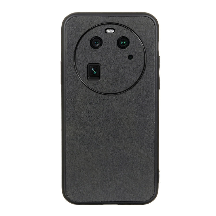 For OPPO Find X6 Two-color Calf Texture PU Phone Case