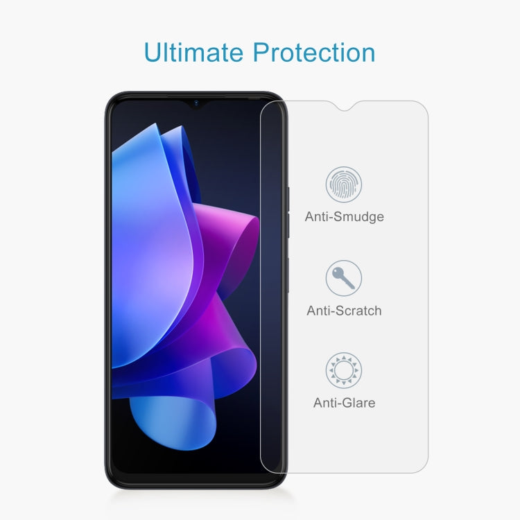 For Tecno Spark 10 5G 50pcs 0.26mm 9H 2.5D Tempered Glass Film