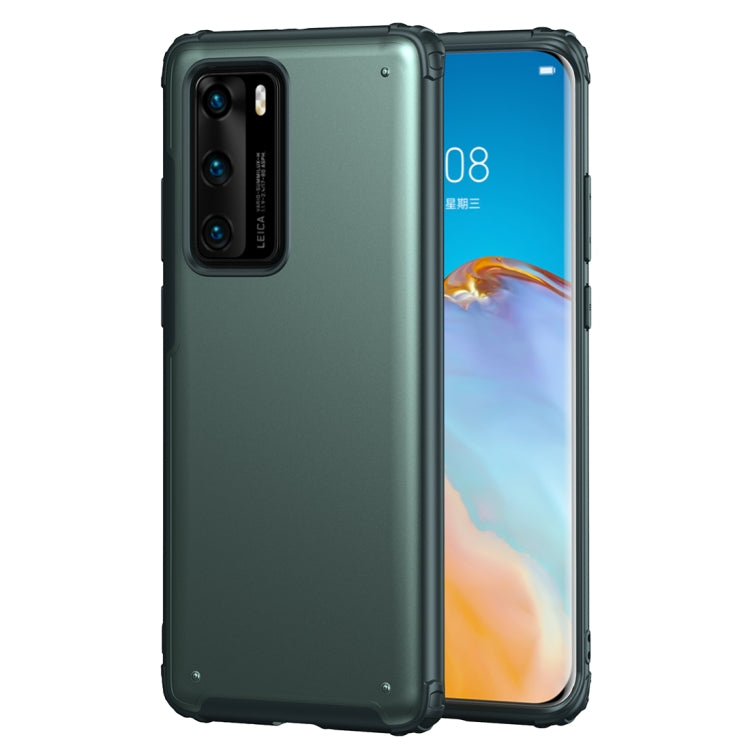 For Huawei P40 Solid Color Four-corner Shockproof TPU + PC Protective Case