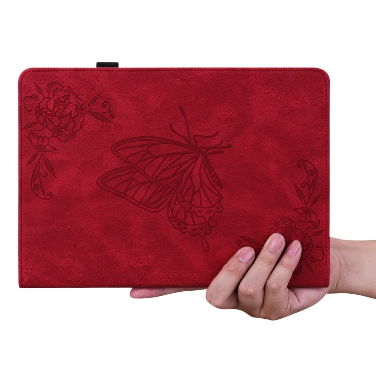 For Lenovo Tab M8 4th Gen TB-300FU Butterfly Flower Embossed Leather Tablet Case