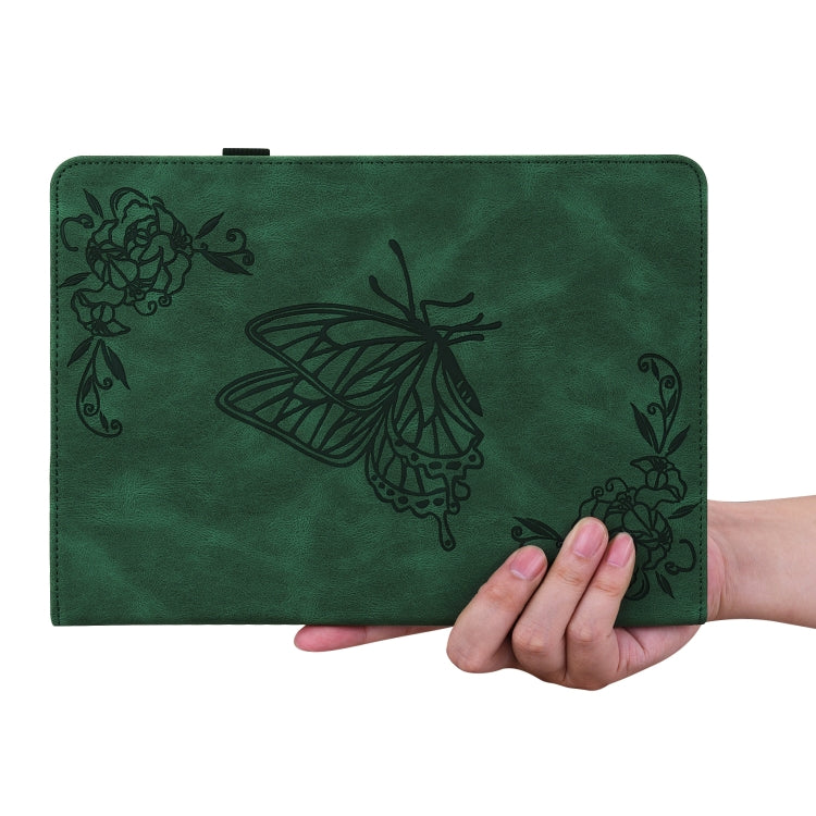 For Lenovo Tab M9 Butterfly Flower Embossed Leather Tablet Case