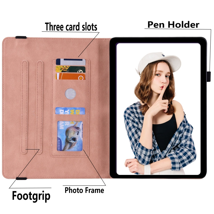 For Lenovo Tab M9 Butterfly Flower Embossed Leather Tablet Case