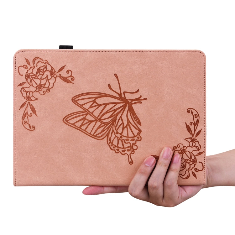 For Lenovo Tab M9 Butterfly Flower Embossed Leather Tablet Case