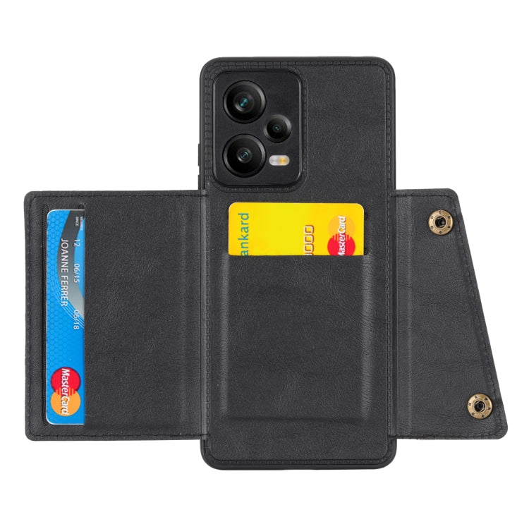 For Xiaomi Redmi Note 12 5G Global Double Buckle Magnetic Phone Case