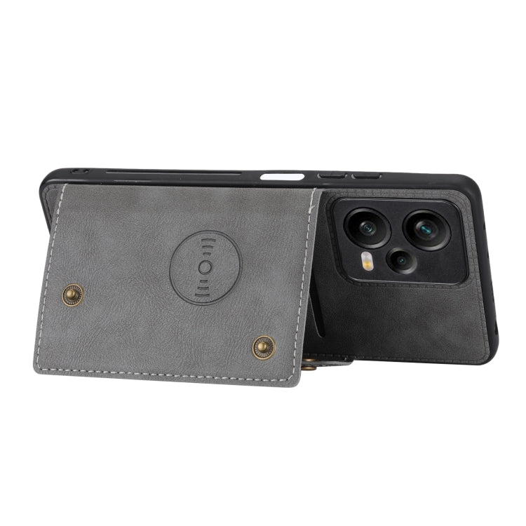 For Xiaomi Redmi Note 12 5G Global Double Buckle Magnetic Phone Case