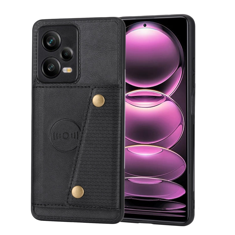 For Xiaomi Redmi Note 12 Pro 5G Global Double Buckle Magnetic Phone Case