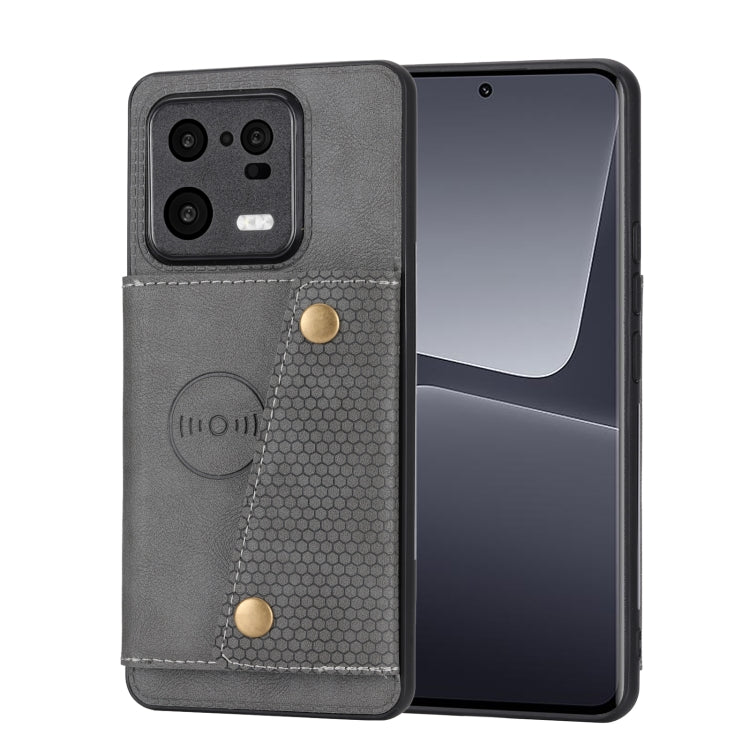 For Xiaomi 13 Pro Double Buckle Magnetic Phone Case