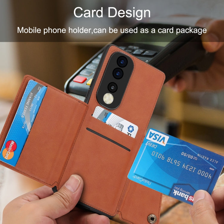 For Honor 80 Double Buckle Magnetic Phone Case