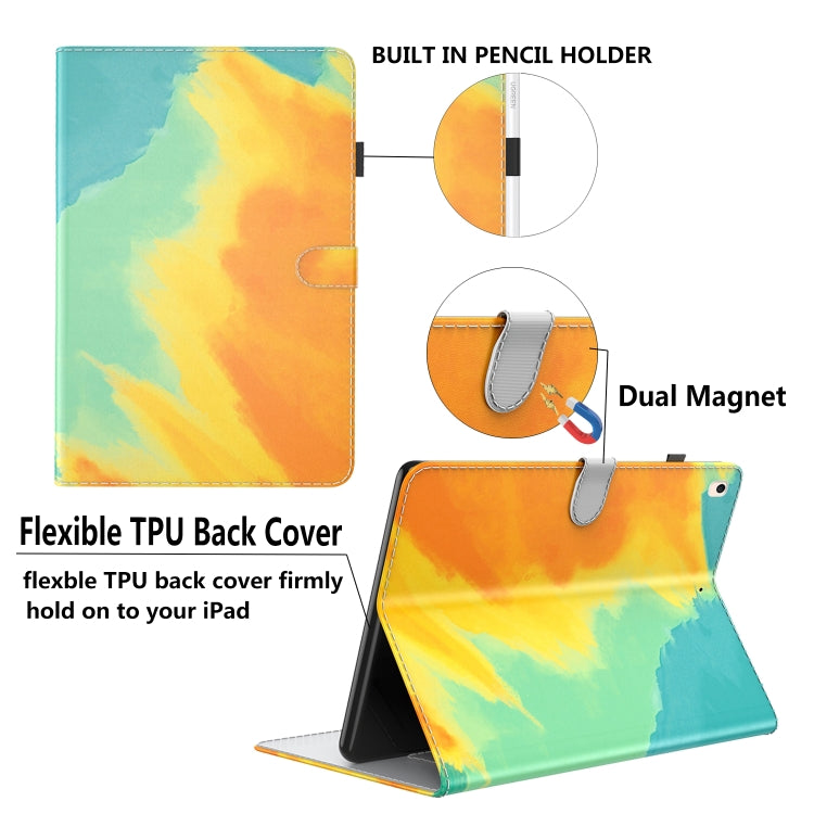 For Lenovo Tab M9 Watercolor Pattern Flip Leather Tablet Case