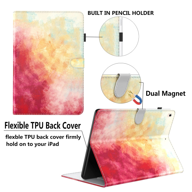 For Lenovo Tab M9 Watercolor Pattern Flip Leather Tablet Case