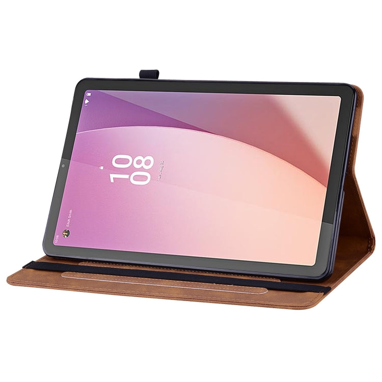 For Lenovo Tab M9 Skin Feel Solid Color Zipper Leather Tablet Case