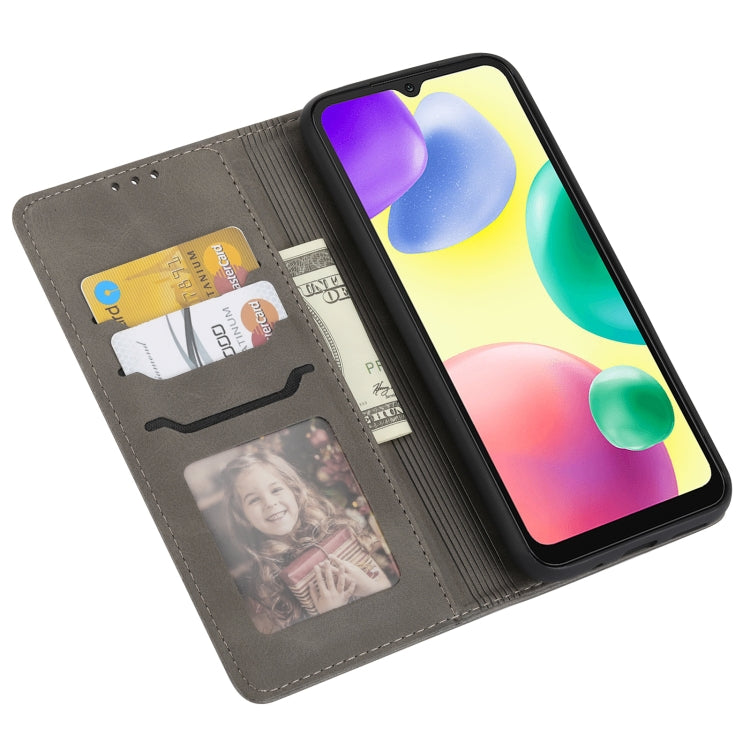 For Xiaomi Redmi 12C Embossed Happy Cat Pattern Flip Leather Phone Case