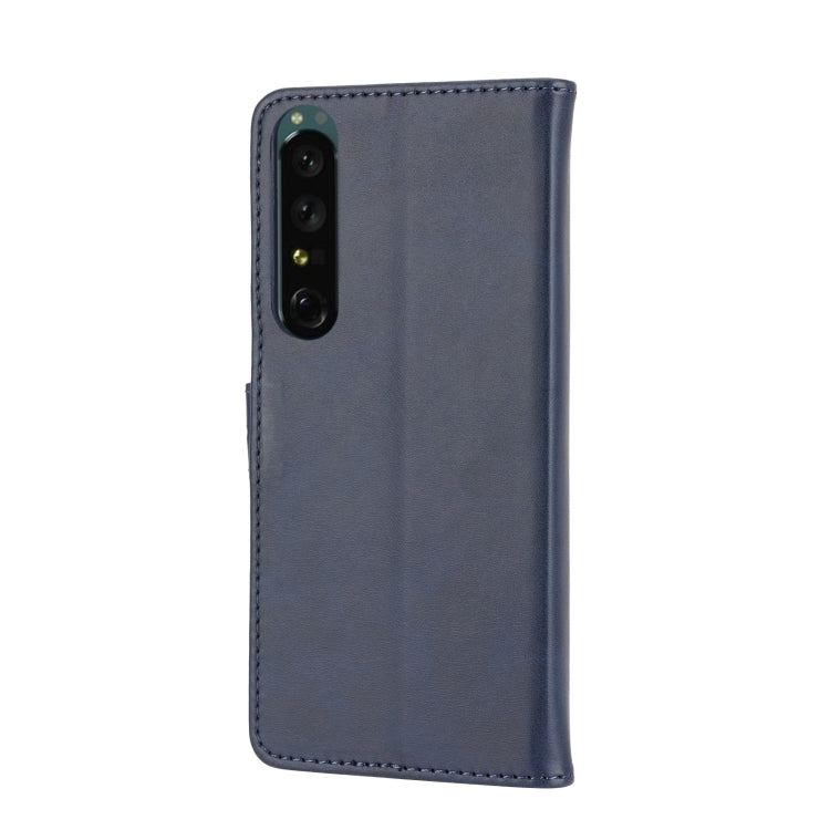 For Sony Xperia 10 V Embossed Happy Cat Pattern Flip Leather Phone Case