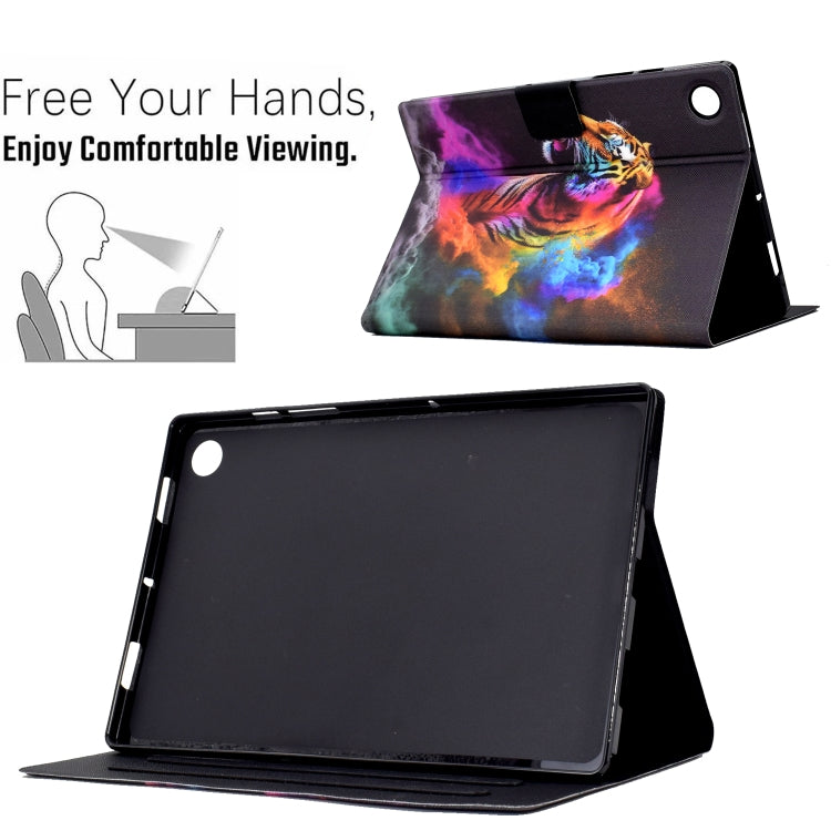 Coloured Drawing Leather Tablet Case For Huawei MatePad T 10 / T 10s / Honor Tablet Enjoy 2 / Pad X6 / Pad 6