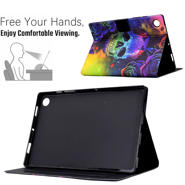 Coloured Drawing Leather Tablet Case For Huawei MatePad T 10 / T 10s / Honor Tablet Enjoy 2 / Pad X6 / Pad 6