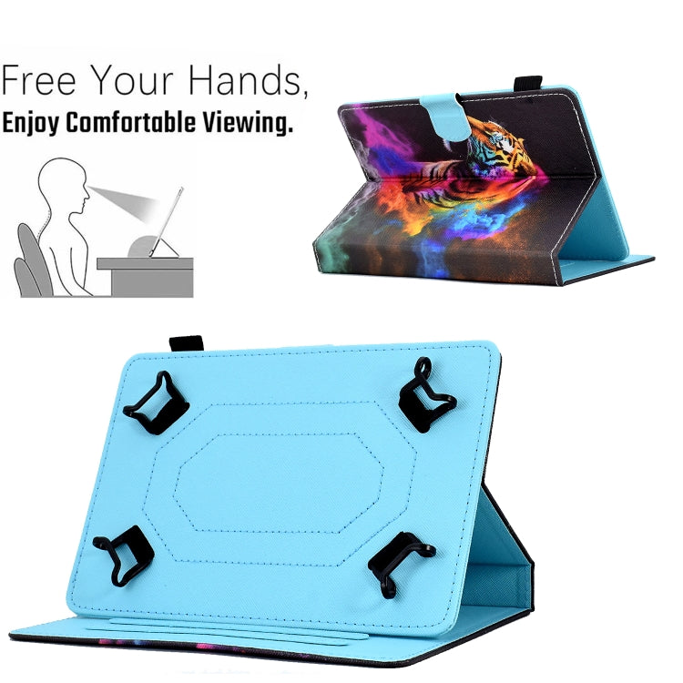 For 8 inch Coloured Drawing Leather Tablet Case