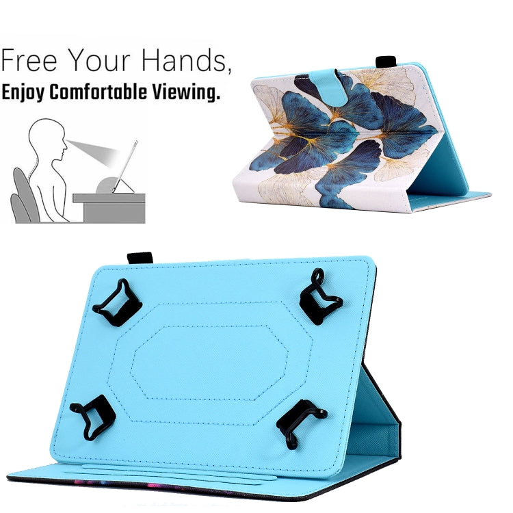 For 8 inch Coloured Drawing Leather Tablet Case