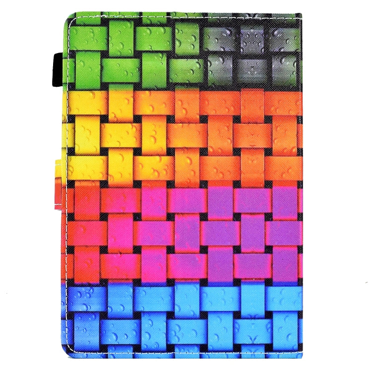 For 8 inch Coloured Drawing Leather Tablet Case