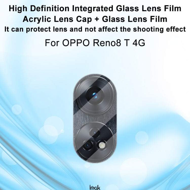 For OPPO Reno8 T 4G Global imak Integrated Rear Camera Lens Tempered Glass Film