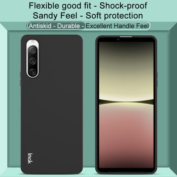 For Sony Xperia 10 V IMAK UC-3 Series Shockproof Frosted TPU Protective Case(Black)