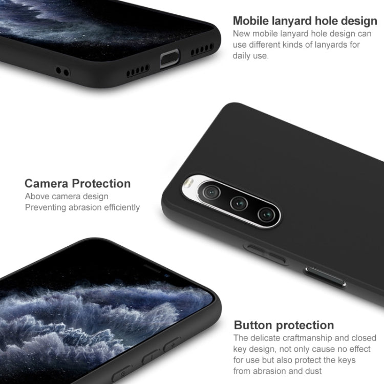 For Sony Xperia 10 V IMAK UC-3 Series Shockproof Frosted TPU Protective Case(Black)
