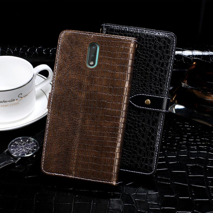 For Nokia 2.3 idewei Crocodile Texture Horizontal Flip Leather Case with Holder & Card Slots & Wallet
