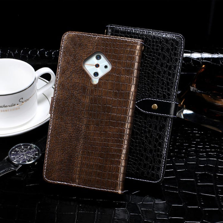 For Vivo Y9s idewei Crocodile Texture Horizontal Flip Leather Case with Holder & Card Slots & Wallet