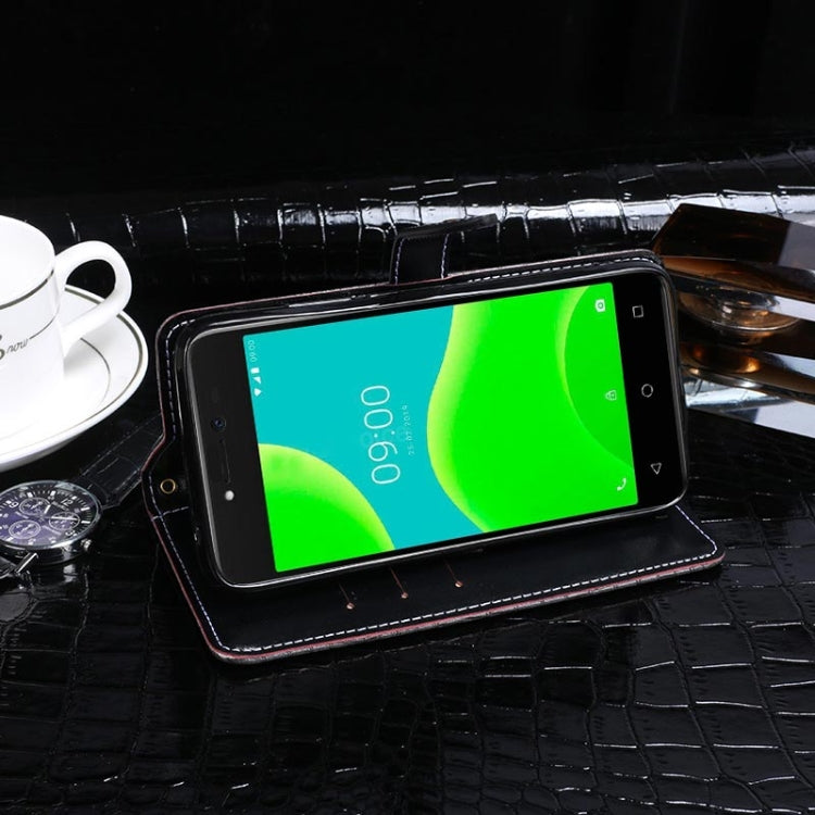 For Wiko Y50 idewei Crocodile Texture Horizontal Flip Leather Case with Holder & Card Slots & Wallet