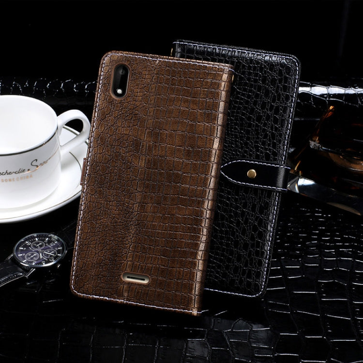 For Wiko Y50 idewei Crocodile Texture Horizontal Flip Leather Case with Holder & Card Slots & Wallet