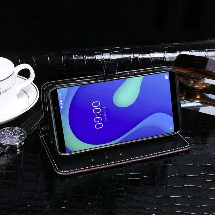 For Wiko Y80 idewei Crocodile Texture Horizontal Flip Leather Case with Holder & Card Slots & Wallet