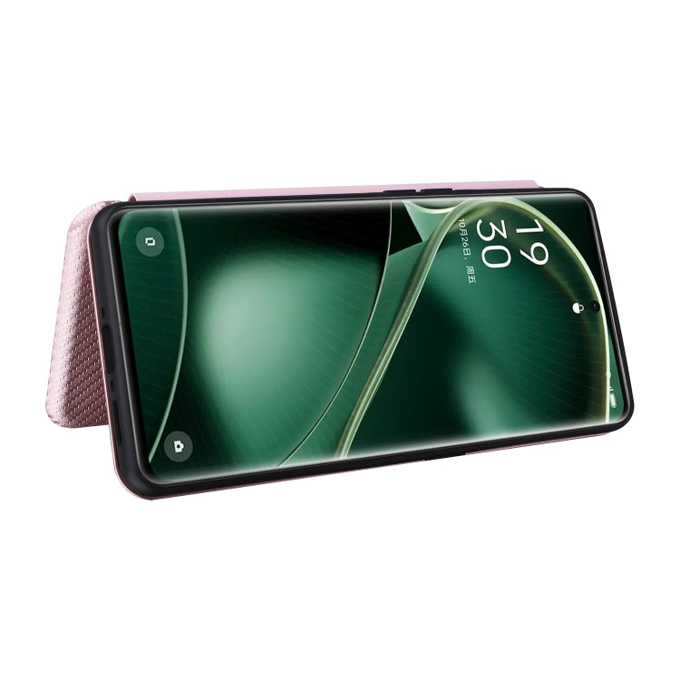 For OPPO Find X6 Pro 5G Carbon Fiber Texture Flip Leather Phone Case