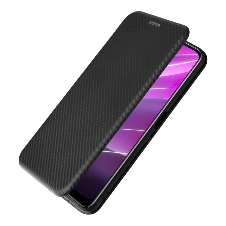 For Realme V30 / V30T Carbon Fiber Texture Flip Leather Phone Case