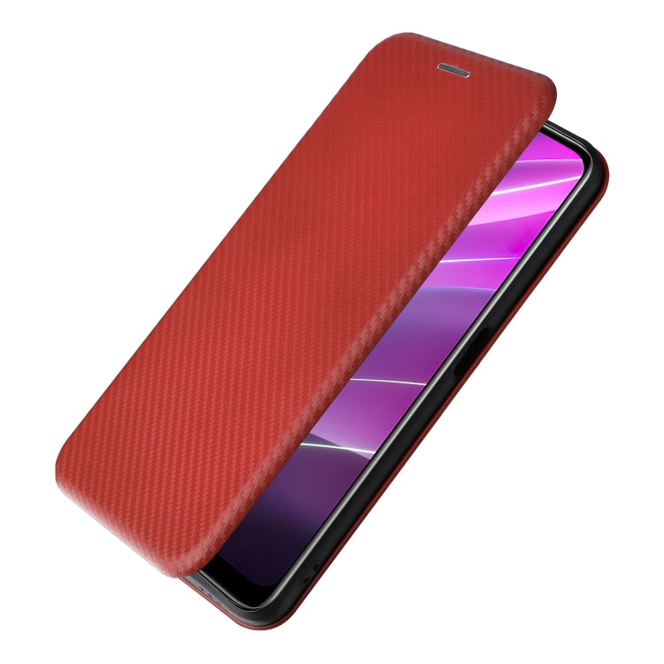 For Realme V30 / V30T Carbon Fiber Texture Flip Leather Phone Case