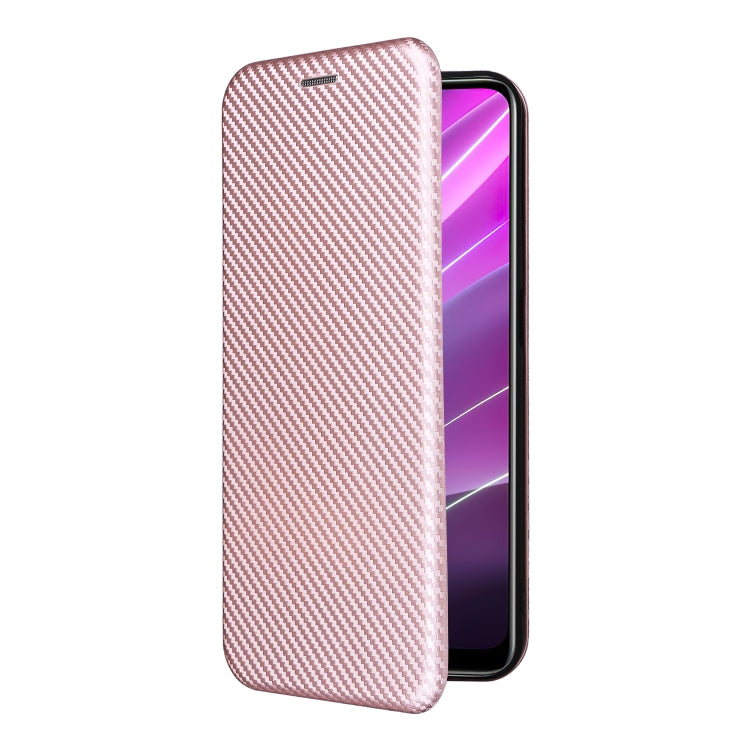 For Realme V30 / V30T Carbon Fiber Texture Flip Leather Phone Case