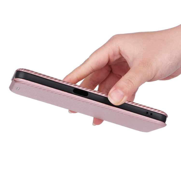 For Realme V30 / V30T Carbon Fiber Texture Flip Leather Phone Case