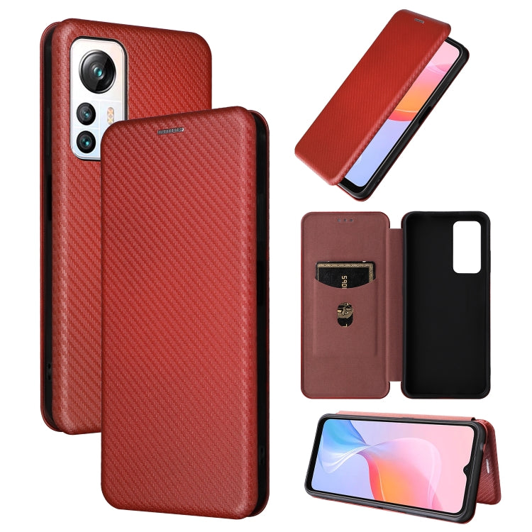 For Blackview A85 Carbon Fiber Texture Flip Leather Phone Case