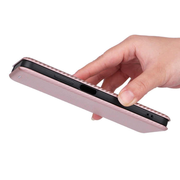 For Blackview A85 Carbon Fiber Texture Flip Leather Phone Case