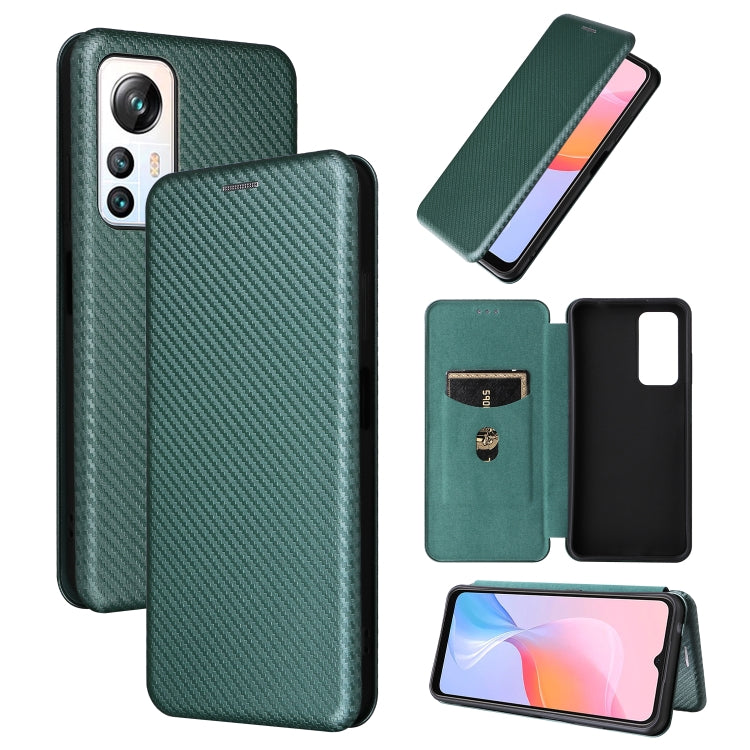 For Blackview A85 Carbon Fiber Texture Flip Leather Phone Case