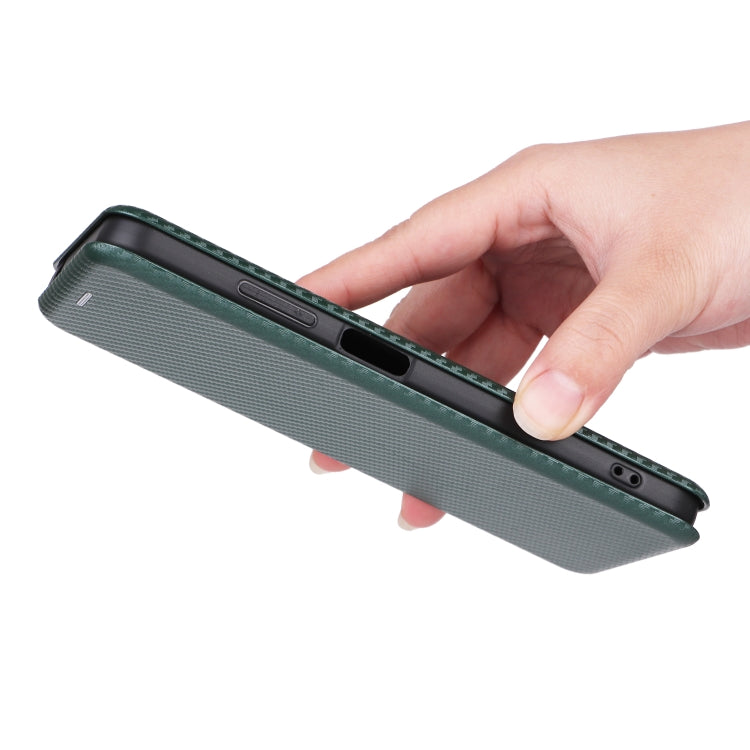 For Blackview A85 Carbon Fiber Texture Flip Leather Phone Case