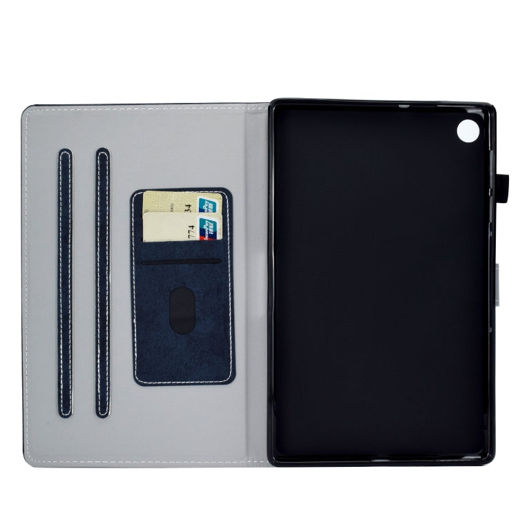 For Huawei MatePad SE Marble Style Cloth Texture PU Tablet Protective Case