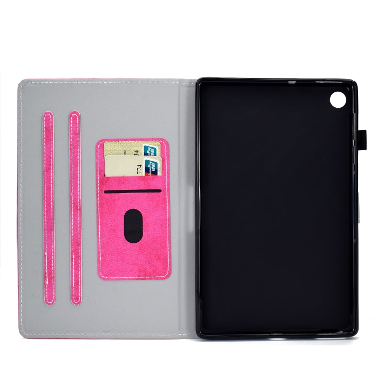 For Huawei MatePad SE Marble Style Cloth Texture PU Tablet Protective Case