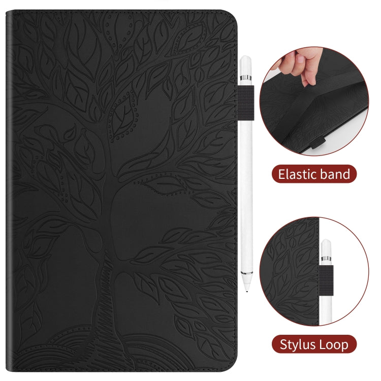For Huawei Matepad SE 10.4 2022 Life Tree Embossed Flip Leather Tablet Case