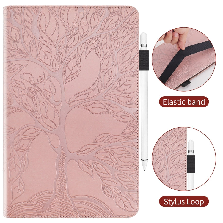 For Huawei Matepad SE 10.4 2022 Life Tree Embossed Flip Leather Tablet Case