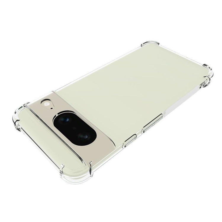 For Google Pixel 8 Shockproof Non-slip Thickening TPU Phone Case(Transparent)