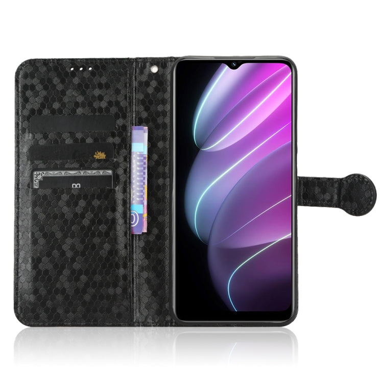 For Realme V30 / V30T 5G Honeycomb Dot Texture Leather Phone Case